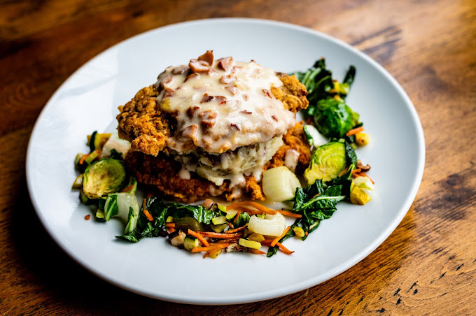 Twisted Soul Cookhouse & Pours
March 4, 2020
Chicken fried duck with sawmill andouille gravy and mixed spring vegetables

Photo Credit: Henri Hollis